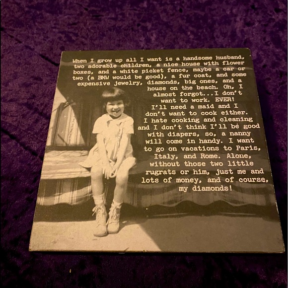 Trash Talk by Annie Wall Decor Shelf Decor “When I grow up…” - Picture 1 of 7